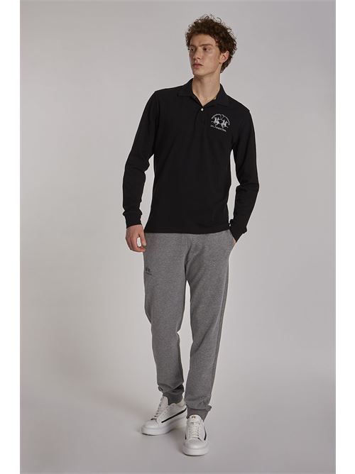 MAN POLO L/S PIQUET STRETCH LA MARTINA | CCMP03-PK001/09999